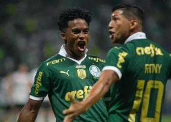 Com gol de Estevão no final, Palmeiras vence  Botafogo-SP na Copa do Brasil