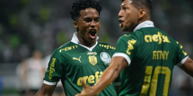 Com gol de Estevão no final, Palmeiras vence  Botafogo-SP na Copa do Brasil