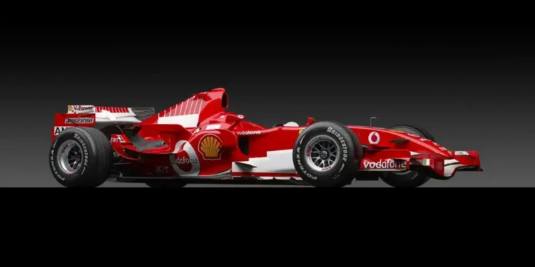 Último Ferrari de Schumacher na F1 encontra-se à venda