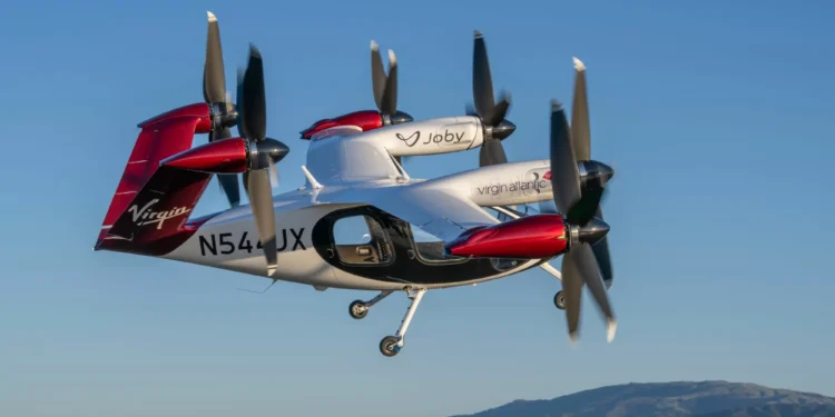 Virgin Atlantic e Joby Aviation anunciam parceria por táxi aéreo no Reino Unido