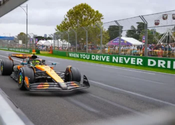 As imagens da volta mais rápida do Grande Prémio da Austrália em F1