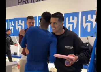 João Cancelo em destaque nos festejos do Al Hilal na Champions asiática