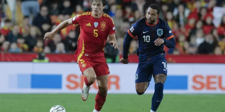 Memphis marca, se aproxima da artilharia da Holanda, mas vê Espanha avançar na Liga das Nações