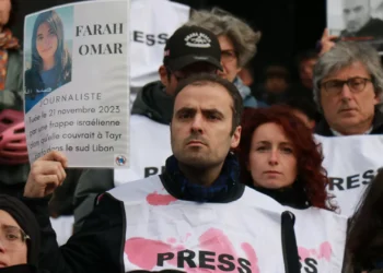 Jornalistas protestam em França contra a hecatombe dos seus pares em Gaza