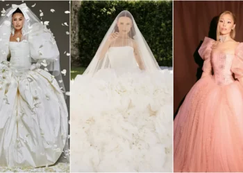 De volta ao clássico: vestidos de noiva estilo bolo confeitado retornam à cena