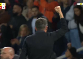 Bruno Lage ‘apanhado’ a festejar triunfo do Benfica desta forma