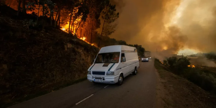 Fui apanhado de carro no meio de um incêndio. E agora?