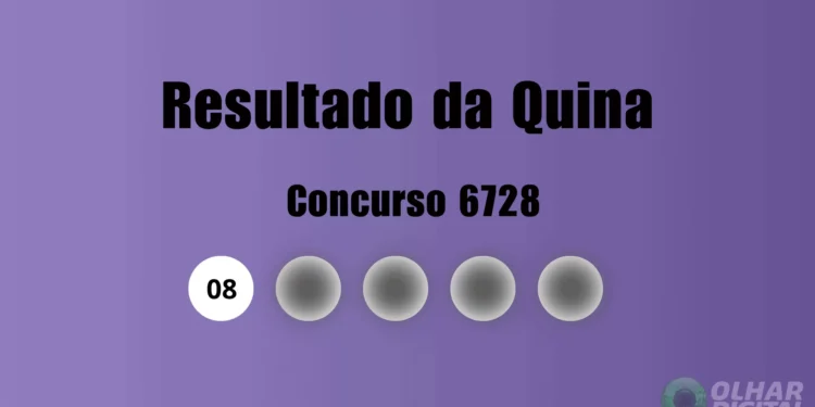Quina 6728: veja resultado de hoje, terça-feira (13)