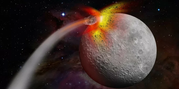 O que aconteceria se um asteroide atingisse a Lua?