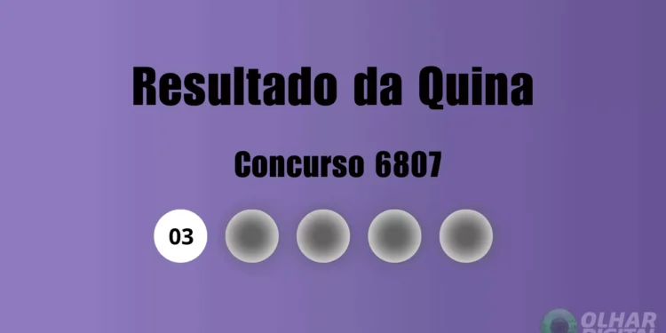 Quina 6807: veja resultado de hoje, sexta-feira (22)
