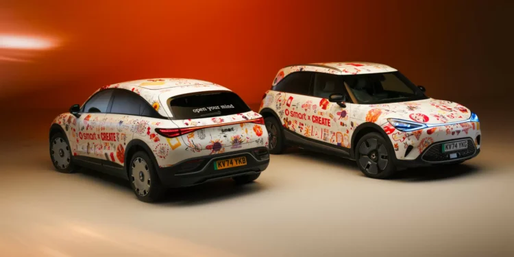 Smart colabora com instituição de caridade numa decoração artística